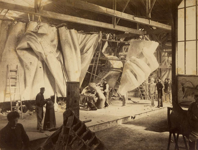 Photograph of The Construction of Liberty's Hand